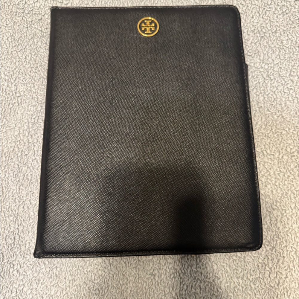 Tory Burch Black and Gold iPad Case